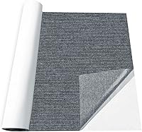 AEHISDHIE Self-Adhesive Waterproof Marine Boat Carpet 2.9x7.8 ft Gray Non-Slip Low-Pile for Boats RVs Outdoor