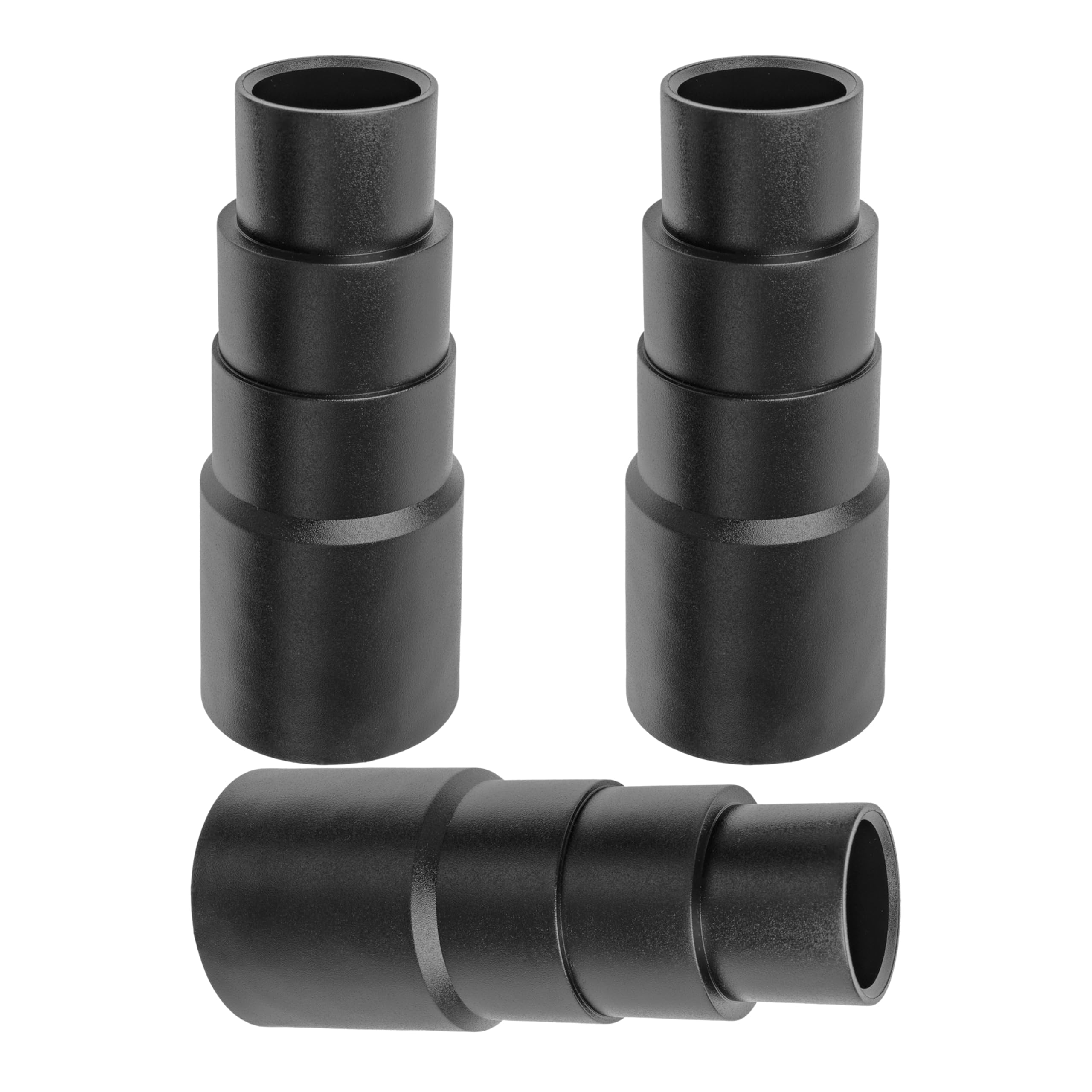 Universal Hoover Adapter, 3 Pieces, Black, Compatible with Bosch, Makita, Kärcher, etc., 4-Stage with Ø 41-26 mm Outside, Ø 35-22 mm Inside, Reducer Hose Adapter, Hoover Adapter