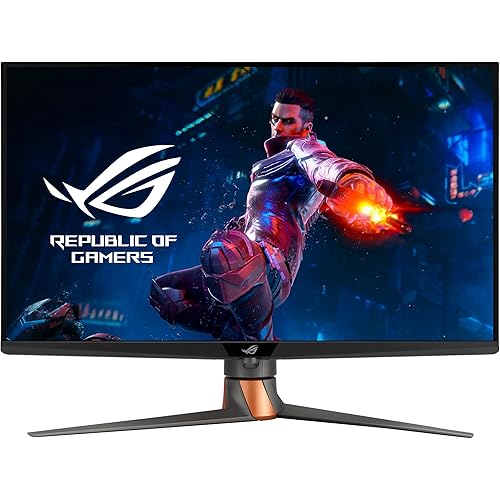 ASUS ROG Swift 32” 4K Mini LED Gaming Monitor (PG32UQXR) -UHD (3840 x 2160), 160Hz, 1ms, Fast IPS, Local dimming, FreeSync Premium Pro, HDMI 2.1, DisplayPort 2.1 with DSC, Quantum Dot, DisplayHDR1000