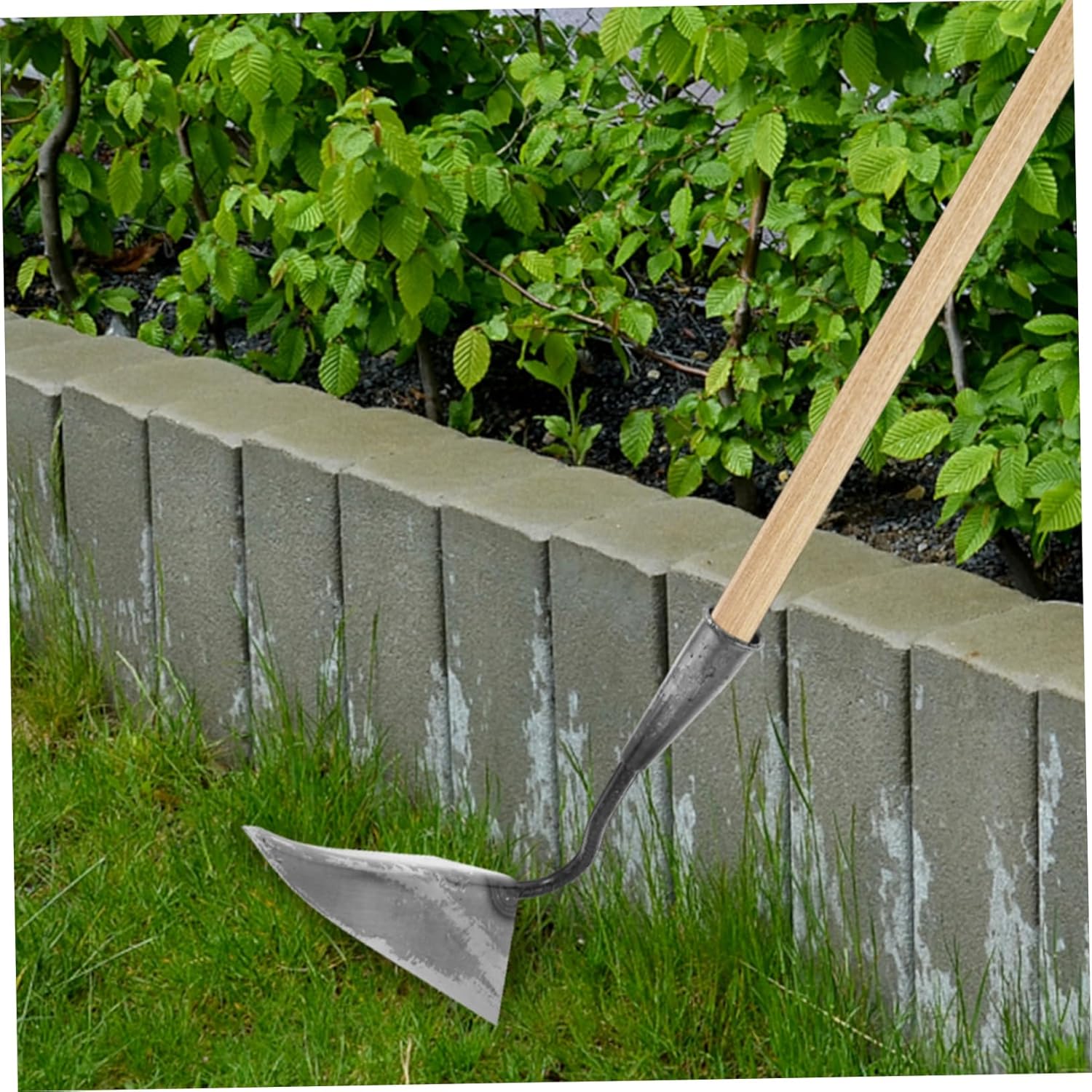 balacoo Gardening Hoe Stainless Steel Hoe Head Portable Digging Tool for Soil Weeding and Bonsai Transplanting for Gardeners
