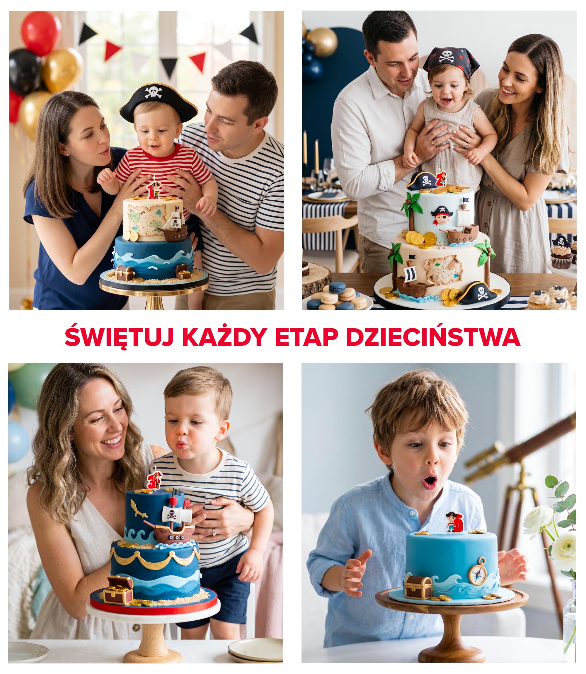 dekora 345260 - urodziny świeca dekoracyjna pirat - numer 6