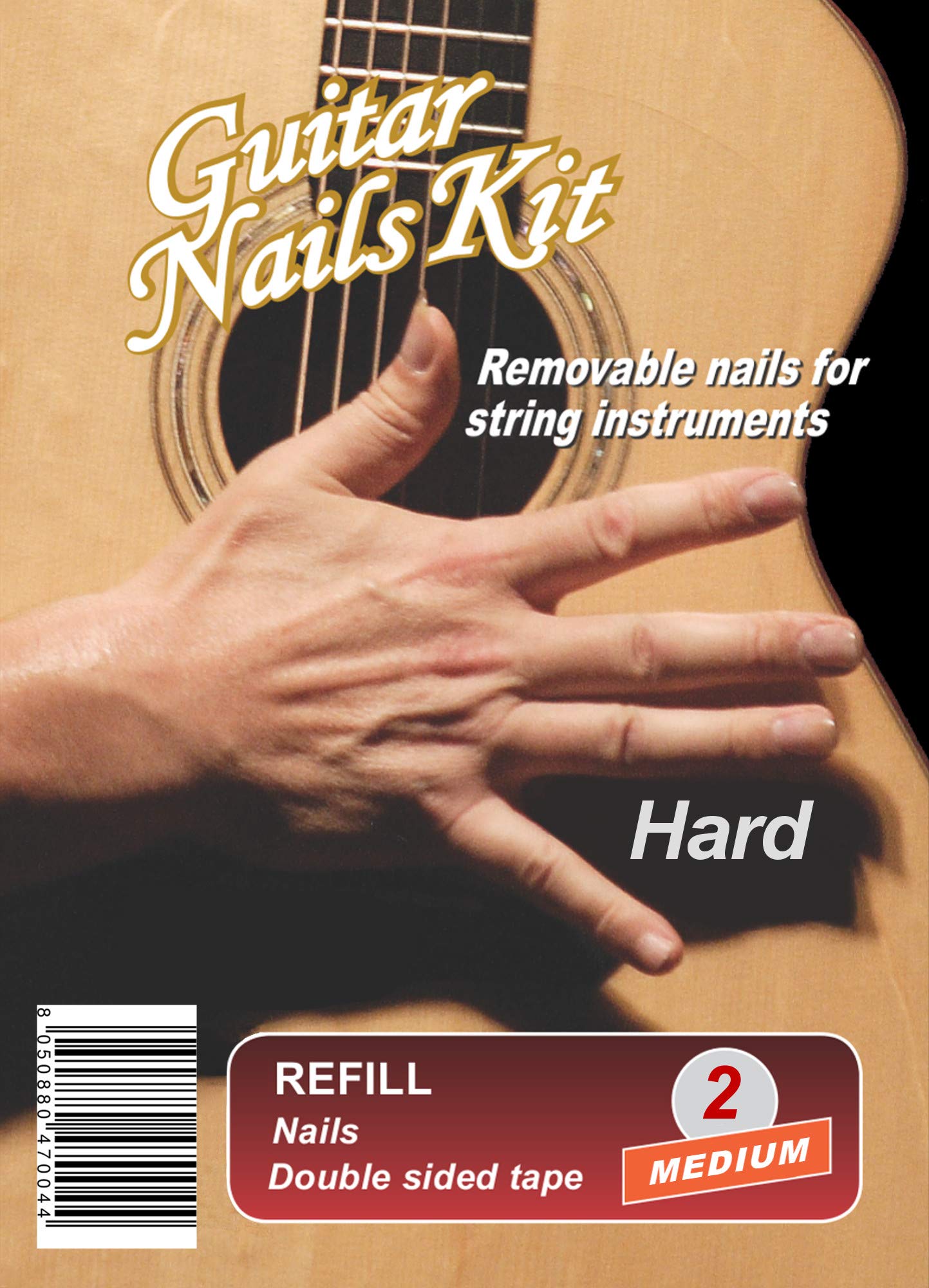 Guitar Nails REFILL Soft (3) Small | Unghie per Chitarra | removibili | con Biadesivo
