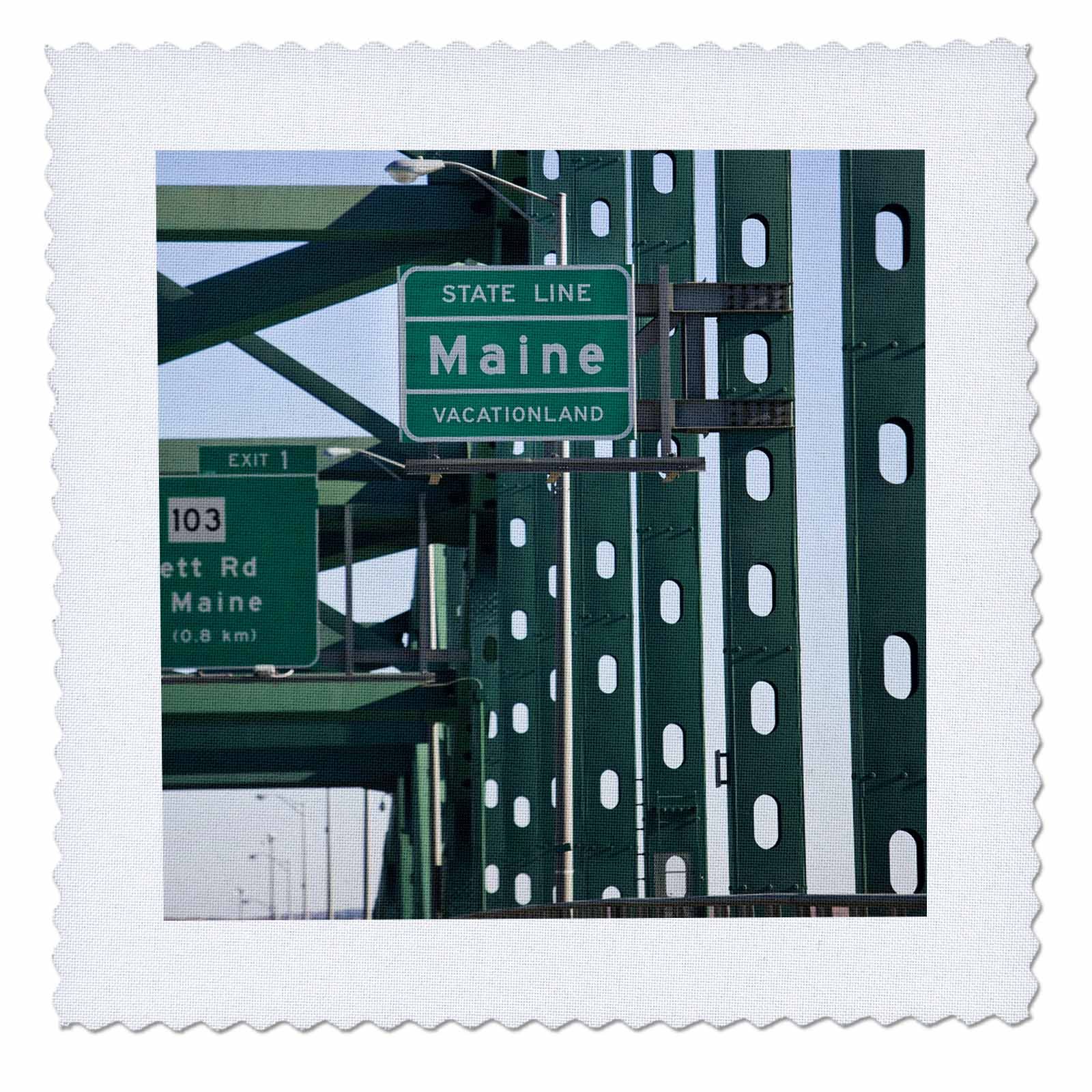 Amazon.com: 3dRose qs_90708_2 Maine State line Sign, Piscataqua