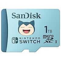 SANDISK scheda microSDXC per console Nintendo Switch 1TB, Edizione Pokémon Snorlax