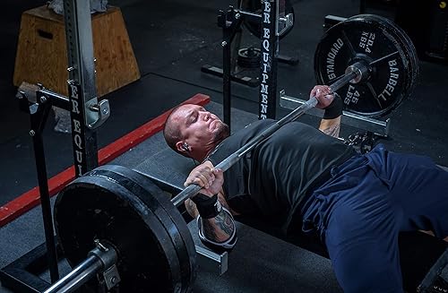 Miniatura 6 de Muñequeras para levantamiento de pesas, rígidas y resistentes de 18 pulgadas con lazo grueso para el pulgar para levantamiento de pesas, culturismo,