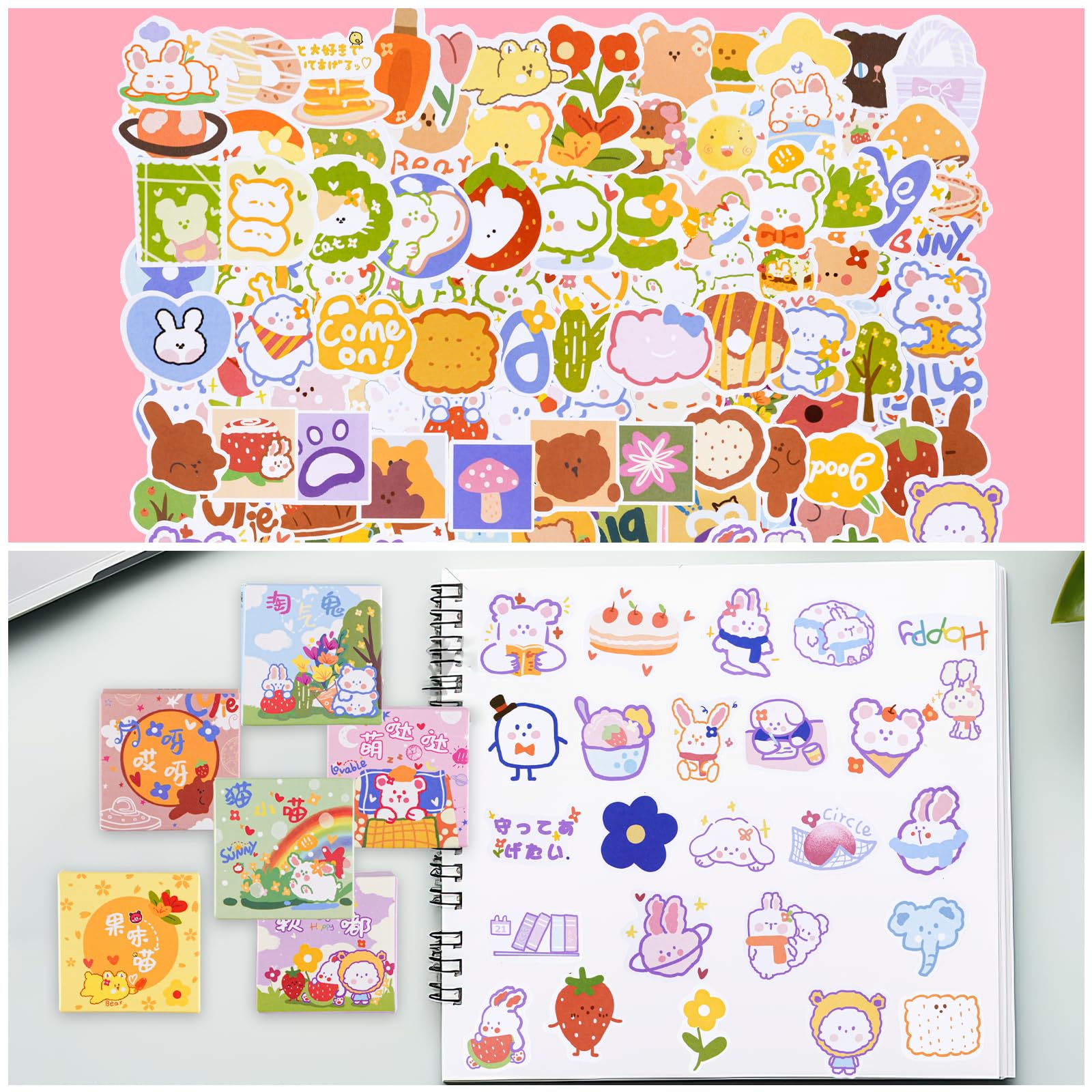 WJGJ Lot De 295 Mini étiquettes Autocollantes De Dessin Animé - Jolies Autocollants Kawaii Pour