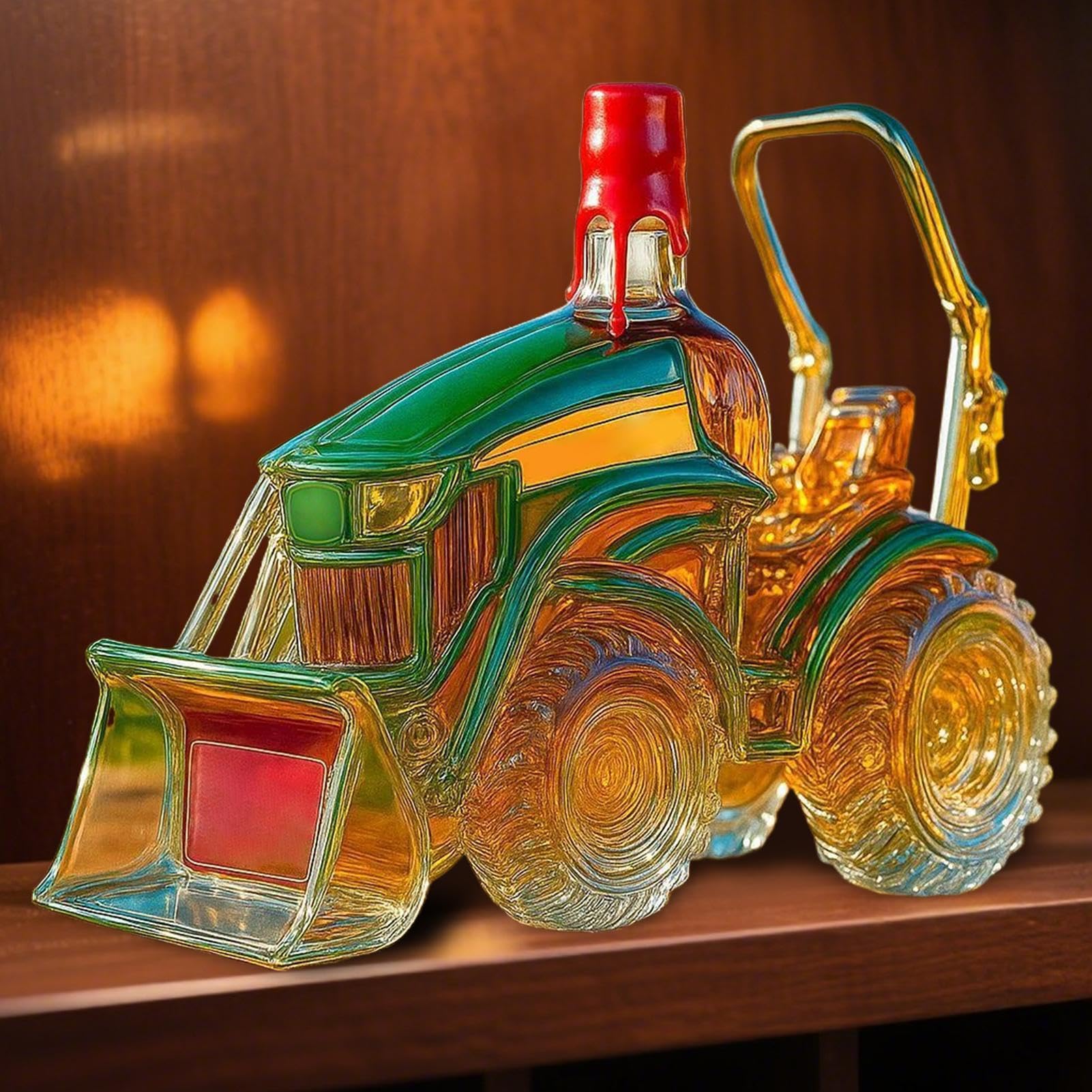 Decanter Trattore | Bottiglia Vino Trattore 3D Decorativa | Decanter Ornamento In Contenitore Per Bar Casa Uomo Donna Appassionati Di Whisky Arredamento