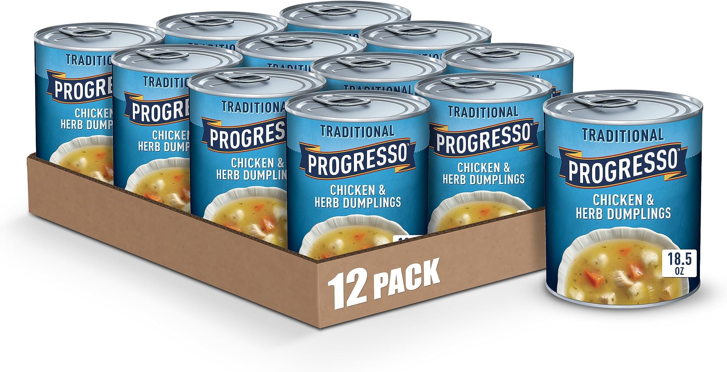 Traditional, Chicken and Herb Dumplings Canned Soup, 18.5 oz (Pack of 12)