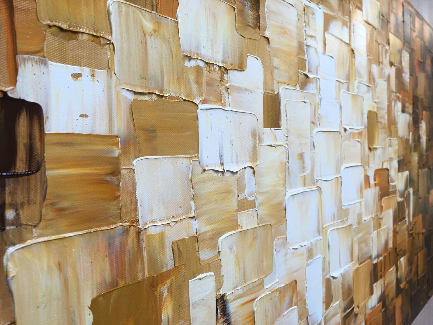 Large Textured Abstract Wall Art Modern Oil Painting on Canvas Picture Artwork Decor for Wall 60L" x 30W" image 4 of 8 B07HFX24BQ