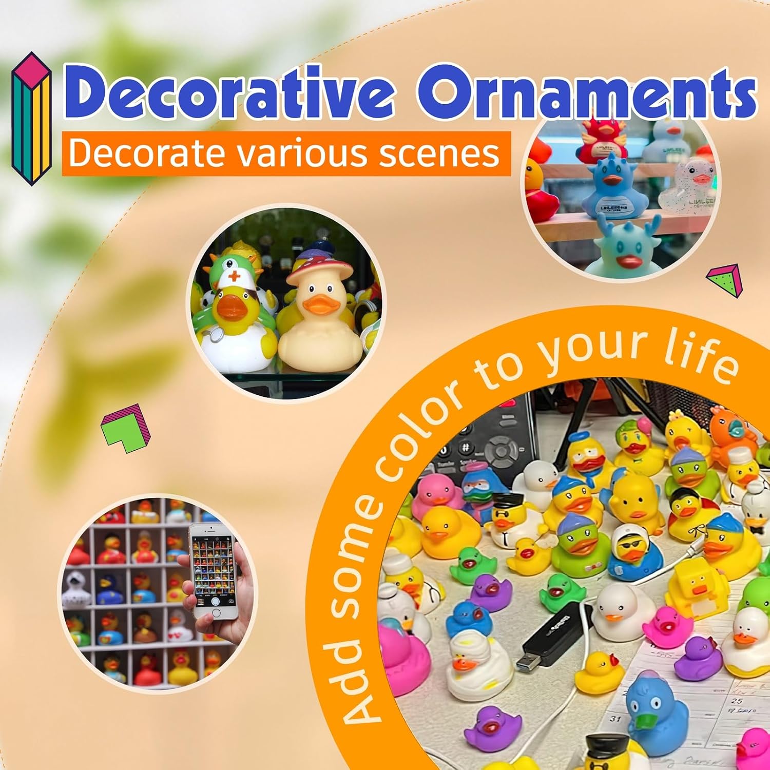 30 Pack Rubber Ducks in Bulk, Random Assortment Mini Rubber Duckies, Bulk Party Favors for Kids, Bath Toys for Toddler, Suitable for Cruise Ship & Jeeps Ducking