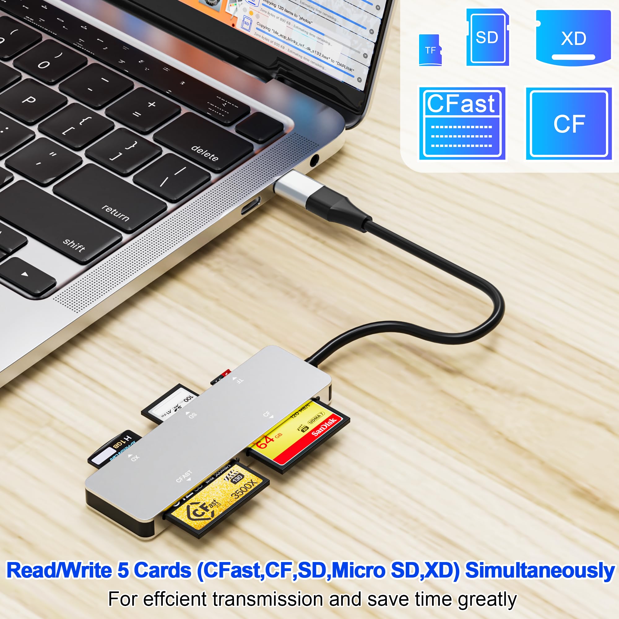 Amazon.com: CFast Card Reader, CFast 2.0 Card Reader via USB 3.0 