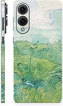 Glossy Glitter Phone Skin Compatible with Samsung Galaxy S25 Edge - Green Wheat Fields - Premium 3M Vinyl Protective Wrap Decal Cover - Easy to Apply | Crafted in The USA by MightySkins