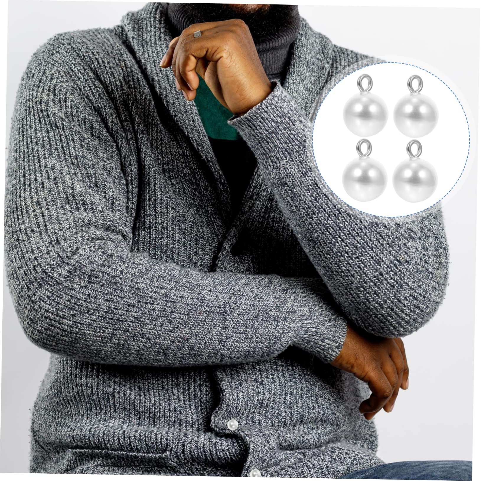 TEHAUX 300pezzi Pulsanti Perla Per Maglioni e Abbigliamento Accessori Decorativi Per Cucito Bottoni Rotondi Eleganti Per Donna Per Fai Te e Regali Di Natale