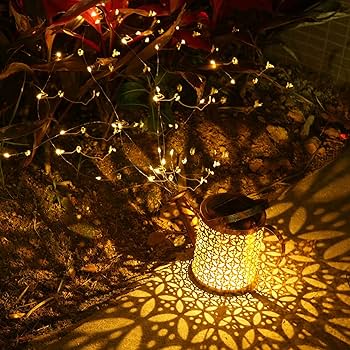 Amazon.com: Solar Watering Can with Lights, Small Outdoor