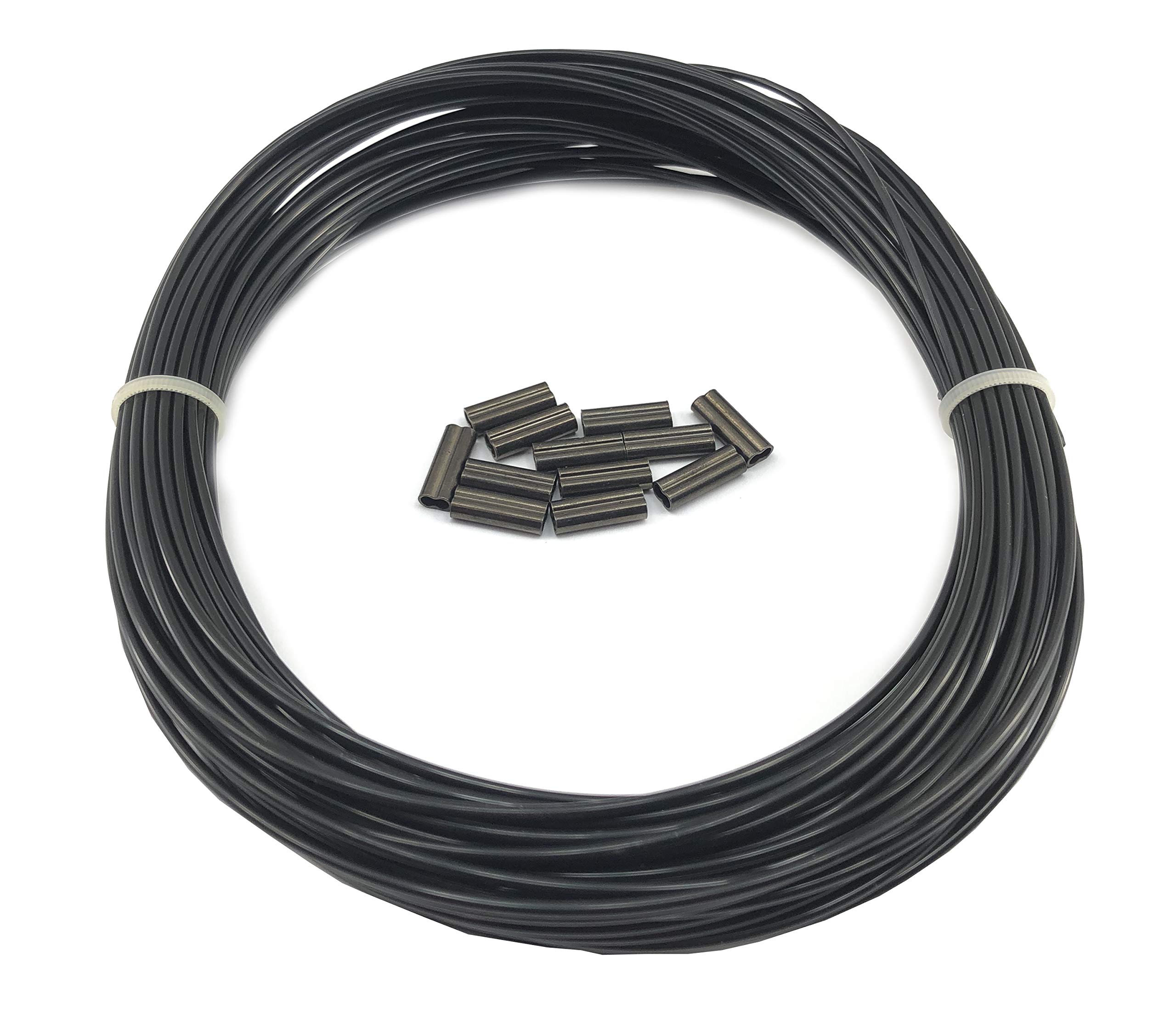 Spetton 300lbs Monofilament Kit (66ft) Plus 12 Double Copper Sleeves for Speargun DIY Rigging for Spearfishing Freediving and Scuba Diving