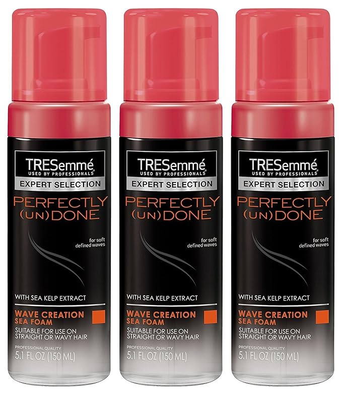Amazon.com: Tresemme Espuma del mar 5.1oz perfectamente (Naciones Unidas)  Done (3 Pack) : Belleza y Cuidado Personal