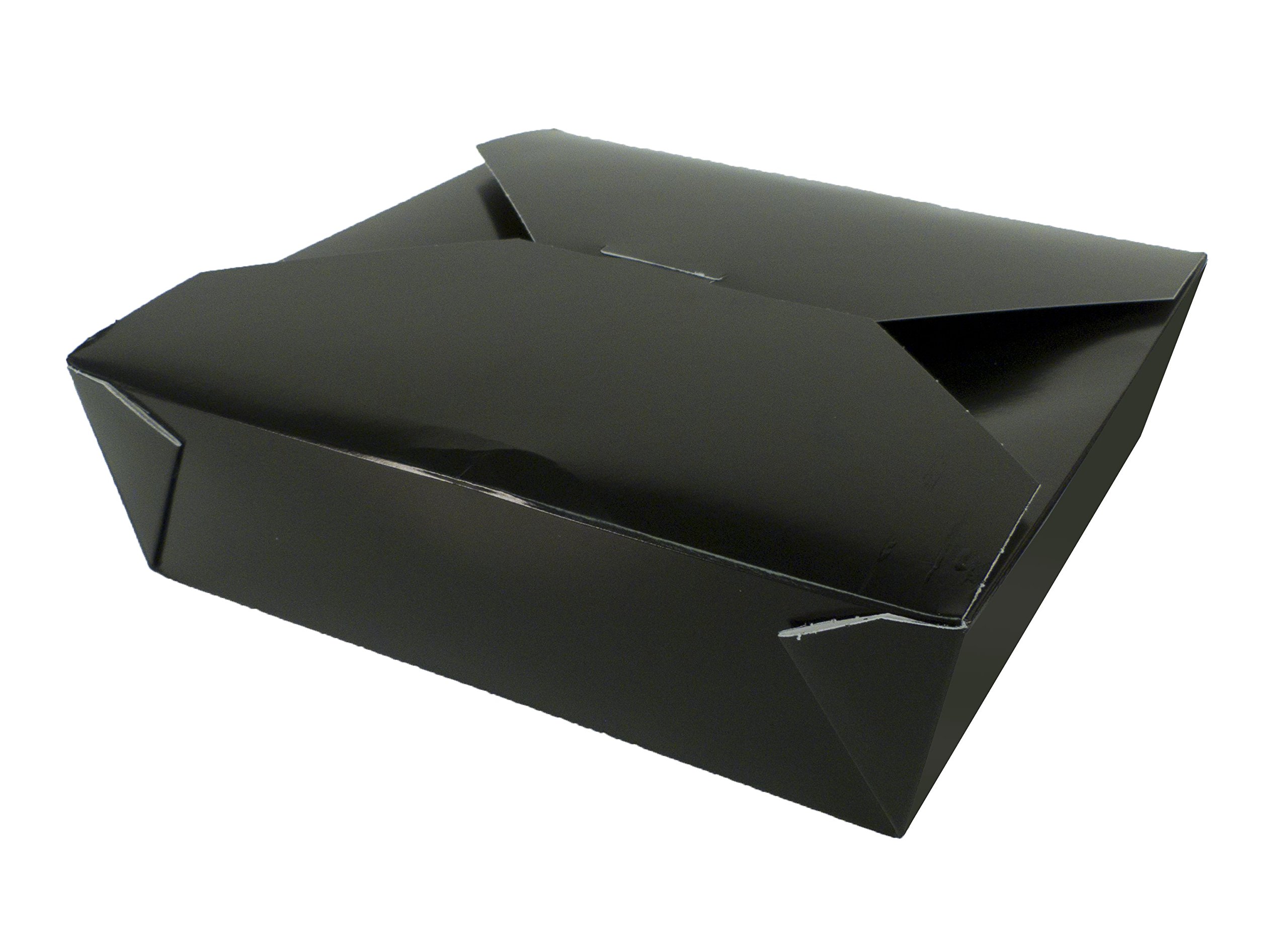 Fold-Pak Bio-Pak 04BPBLACKM Paper Carry-Out/to-Go Container, 7-3/4" Length x 5-1/2" Width x 3-1/2" Height, 96-Fluid Ounce Capacity, Black (Case of 160)