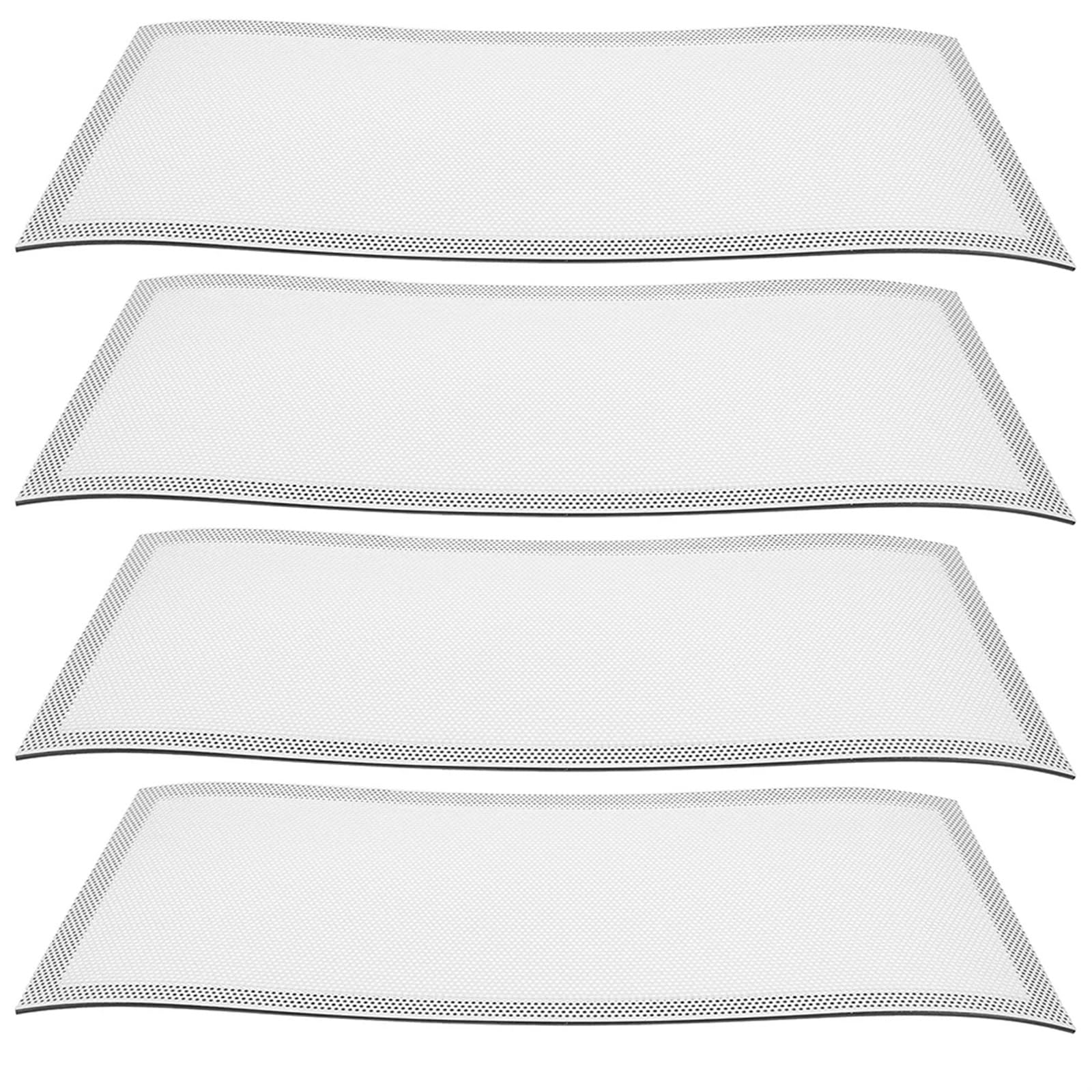 Fdbtyjn White Vent Cover Vent Cover 4 Pcs Strainer Air Vent Cover Floor Register Filters Covers To Keep Mice Out Practical(White)