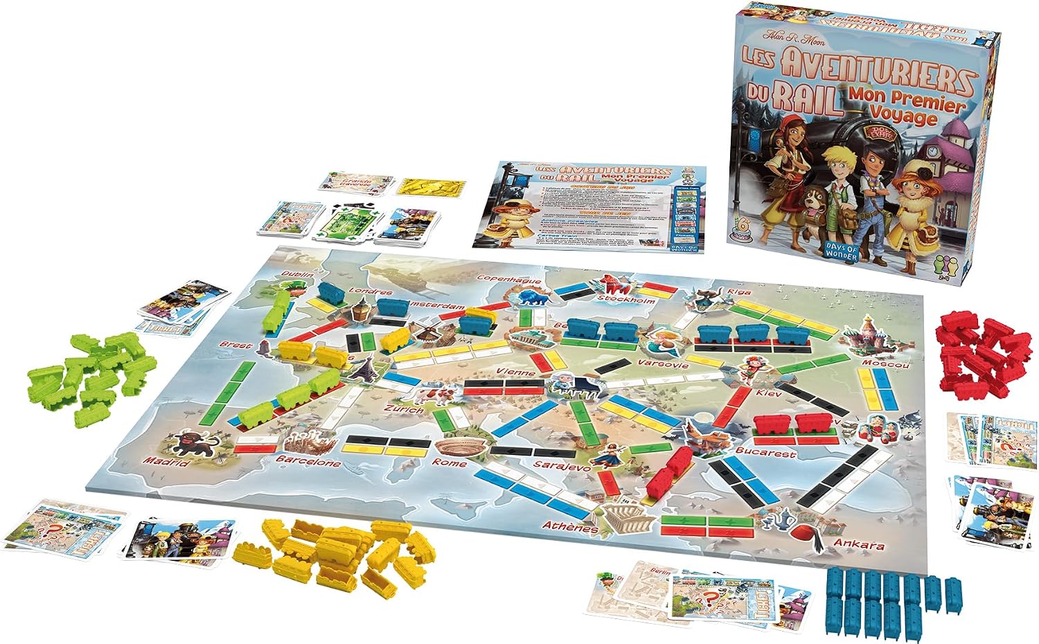 Les Aventuriers du Rail : Mon Premier Voyage — le jeu installe (vue 3)
