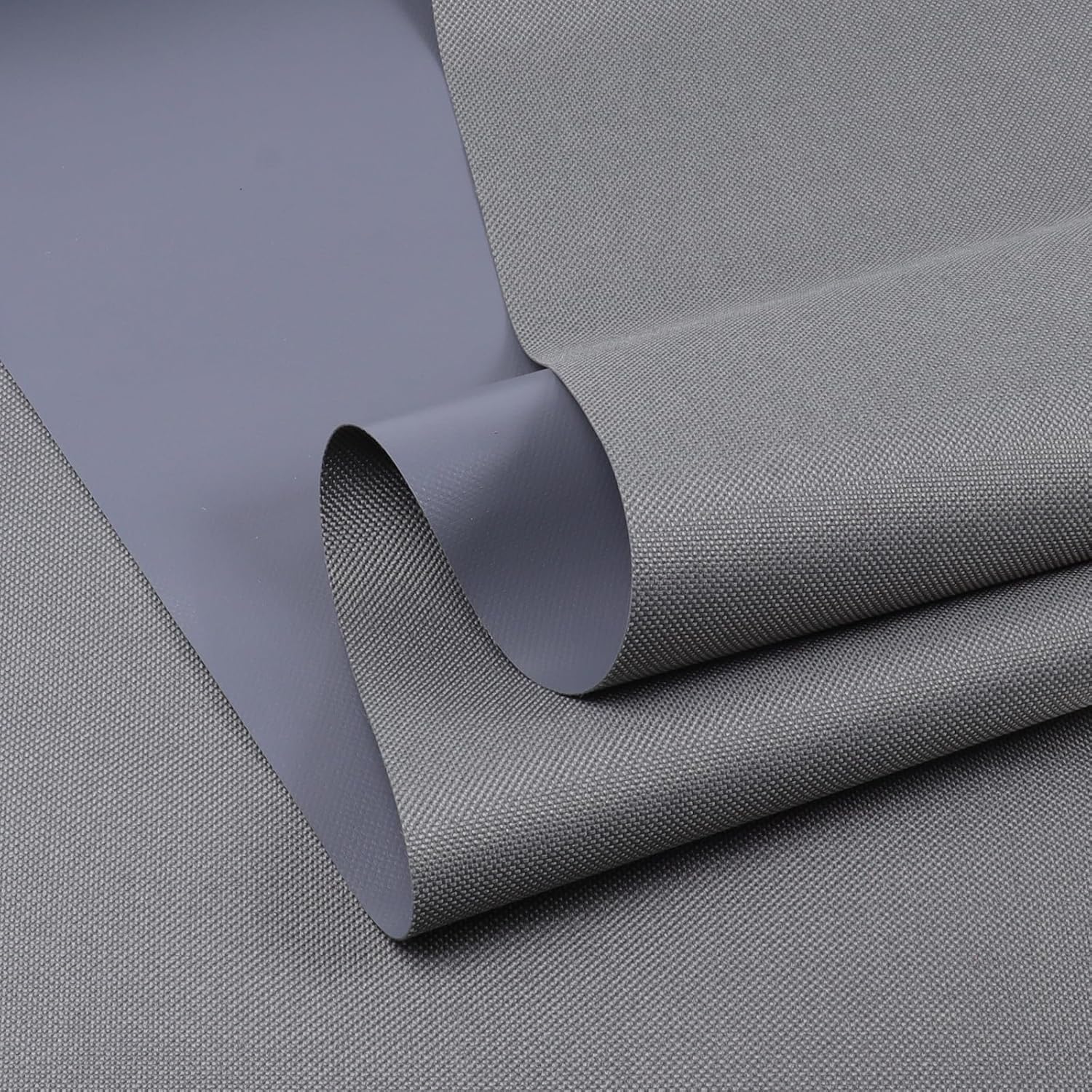 5Yard(180"×60") Marine Waterproof Canvas Fabric 600 Denier Outdoor/Indoor Awning Fabric Anti-UV Blocks Heat, Reduce Glare for Boat Tent Shading Cushion, Grey