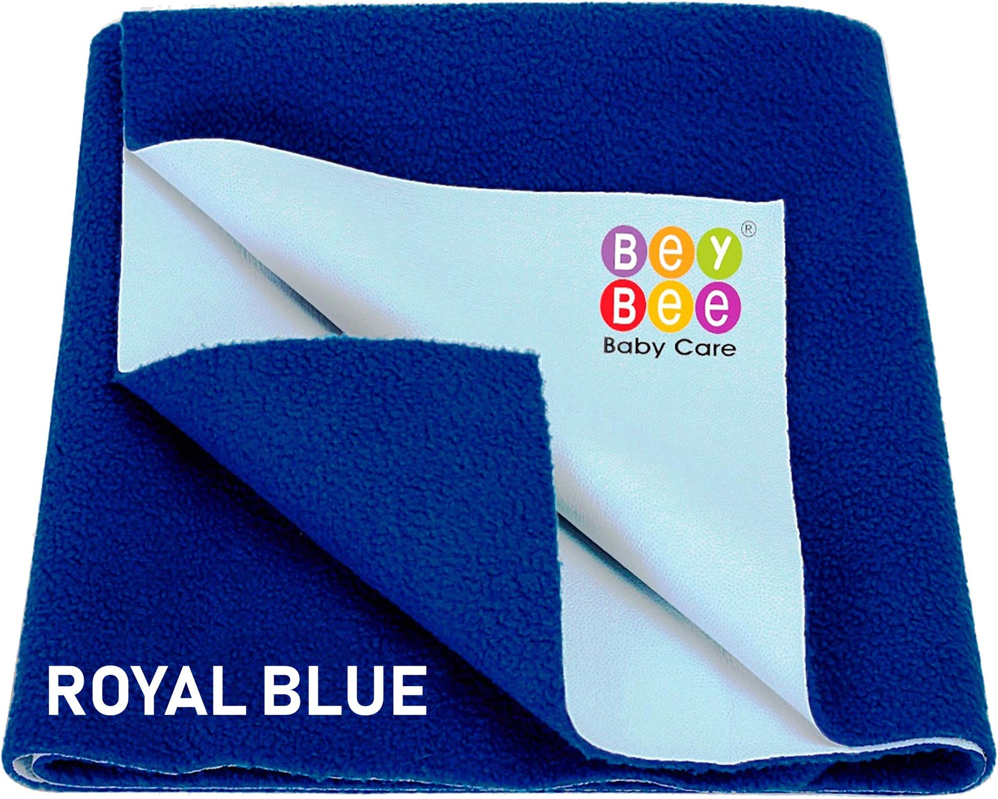 BeyBee Cotten Waterprof Bed Seet Larg 140x100 Royal Blu Soft Sheet