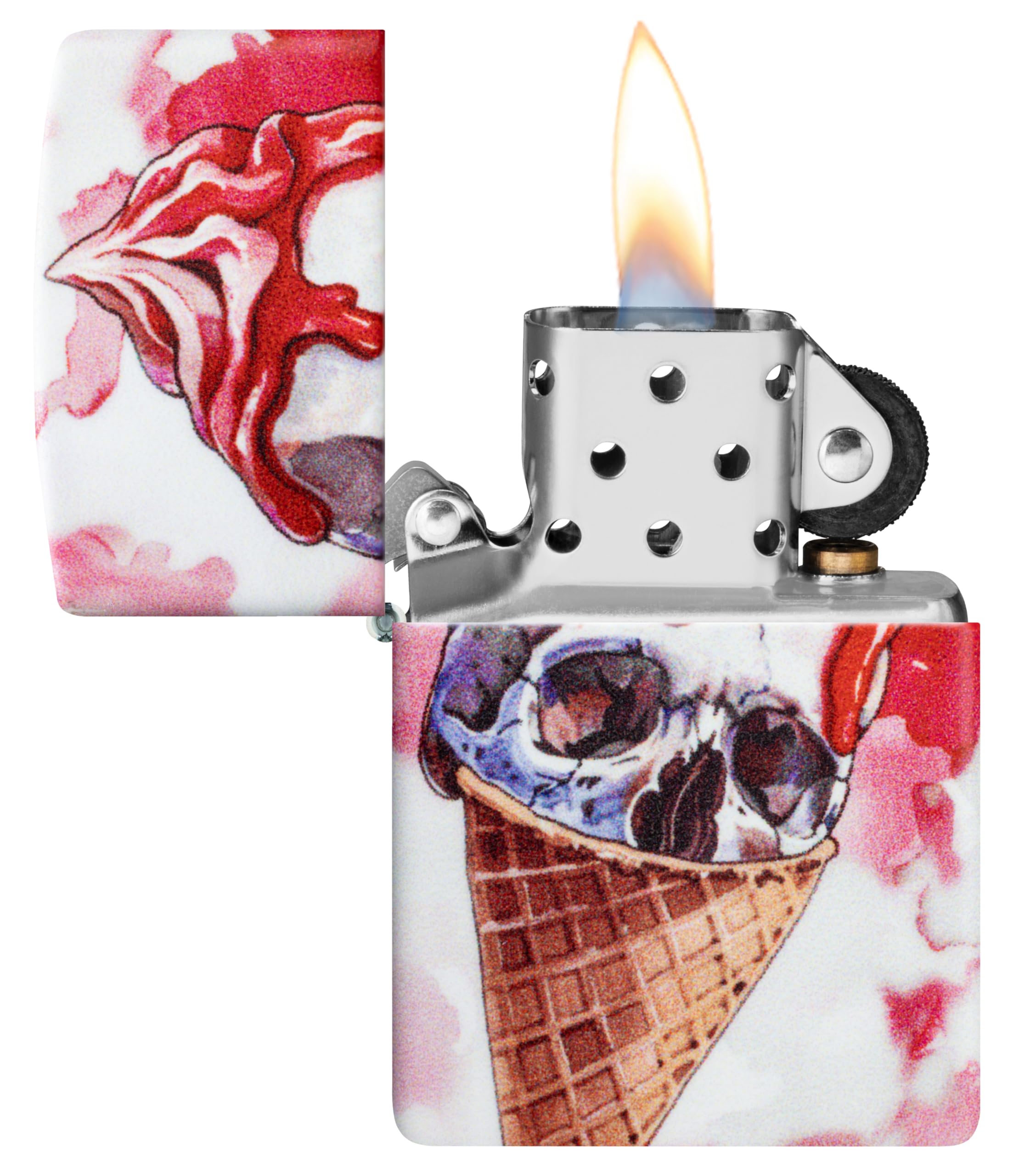 Zippo Windproof Lighter - Horror/Goth - 540 Colour 540 Mat - Refillable - Reusable - Windproof Design - Gift Box - Made in USA - Image 3