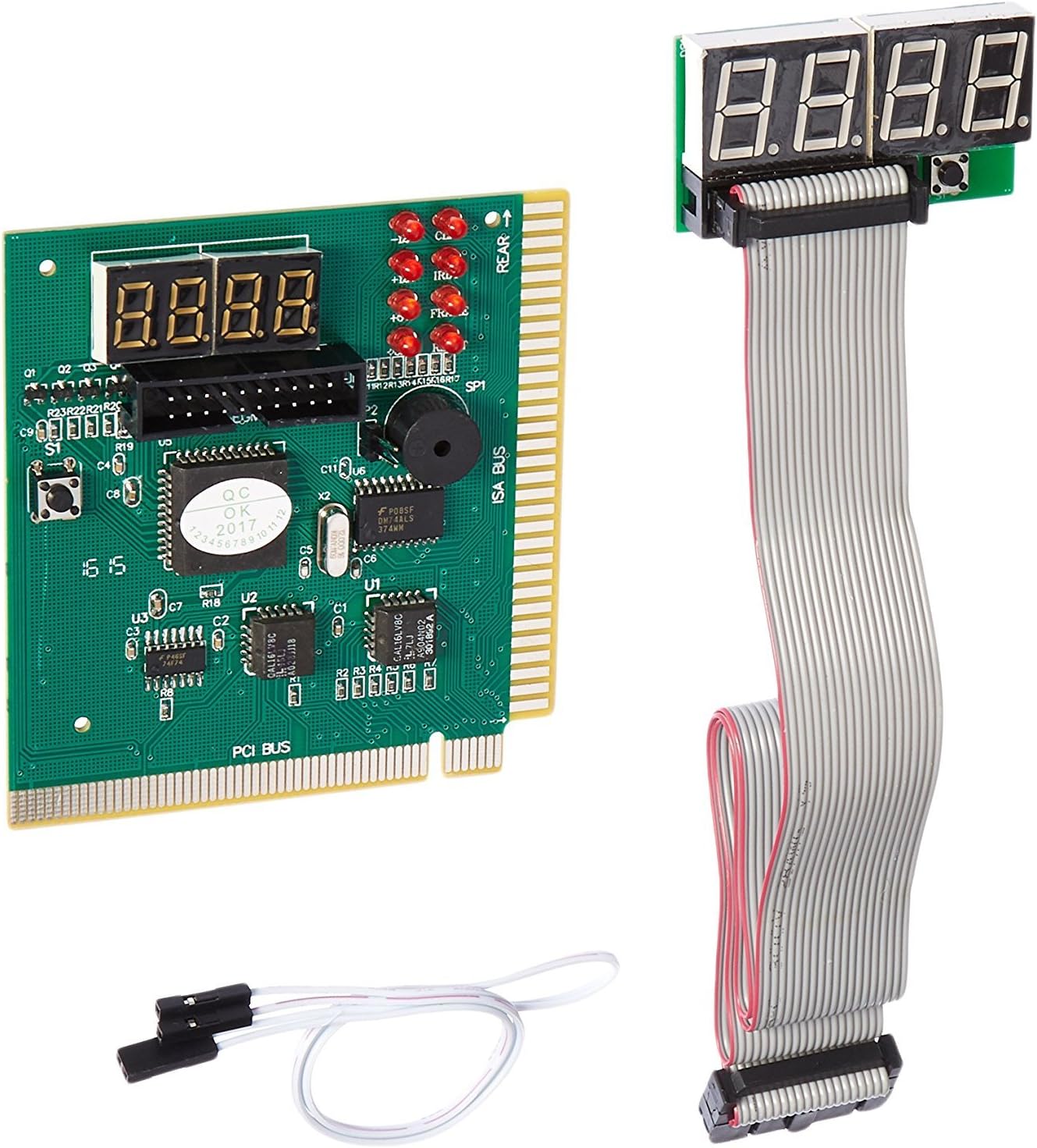 LEAGY 4 Digit PCI and ISA PC Computer Motherboard Analyzer Tester Diagnostic Debug POST Card External Display