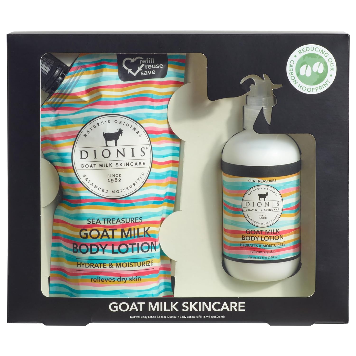 Dionis Goat Milk Sea Treasures Body Lotion & Refill Pouch 2-Piece Gift Set