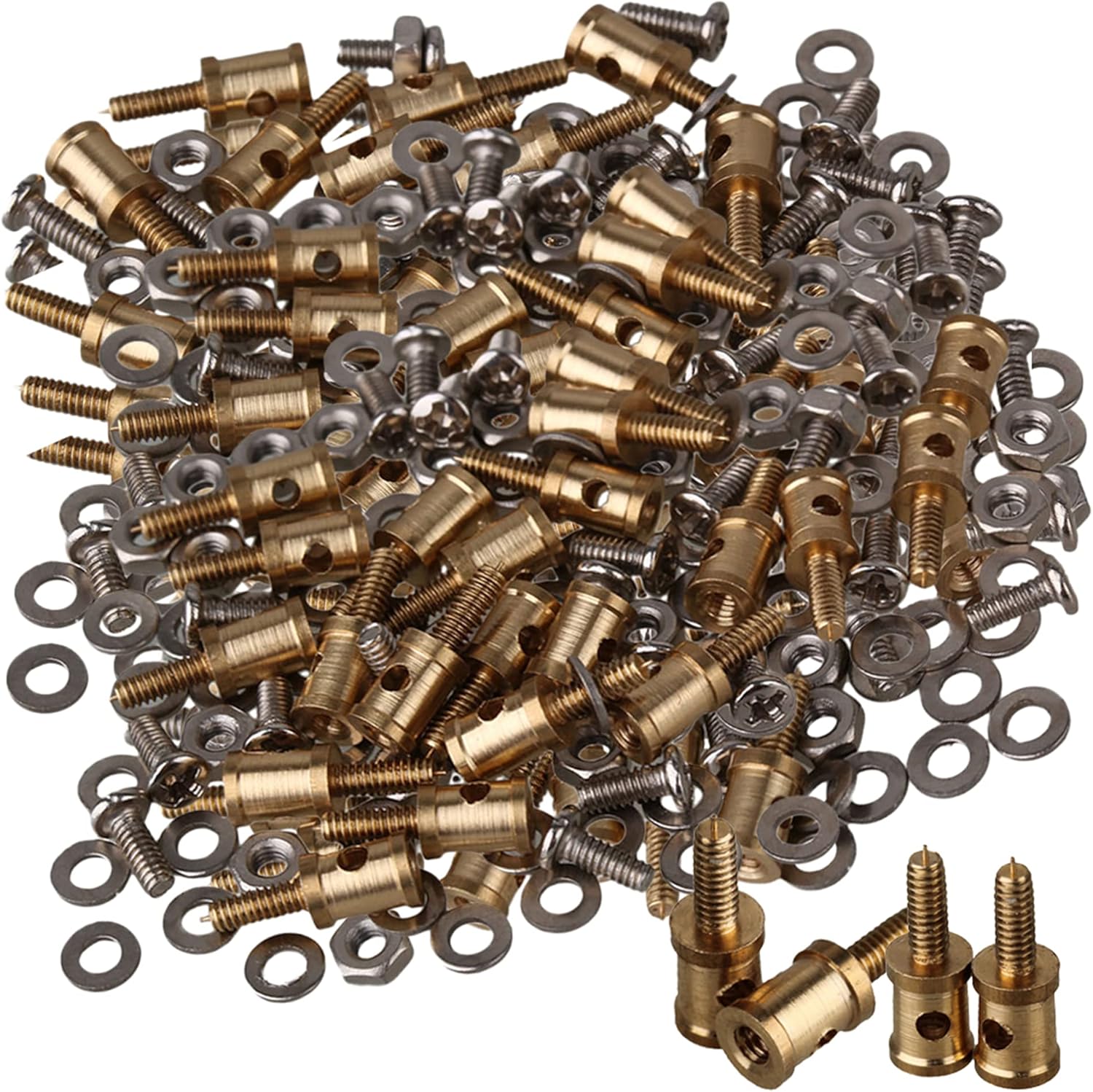 Mxfans 100 Pieces Diameter 1.5mm RC Adjustable Pushrod Connector Linkage Stoppers