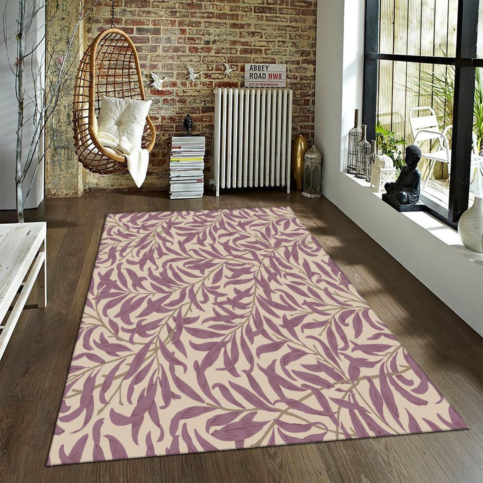 Paillasson cuisine et entrée style William Morris pour une décoration chaleureuse 90x120