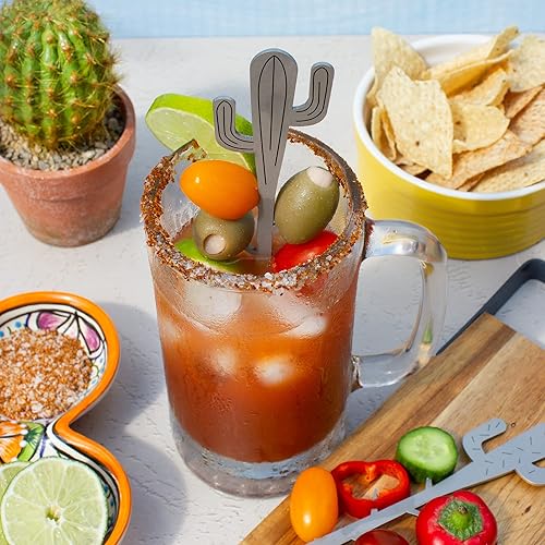 Miniatura 4 de Raw Rutes Epic Tree Brunch - Púas de cóctel para adornos épicos de Bloody Mary  Juego de 6 palitos Swizzle para cócteles, fabricadas en Estados