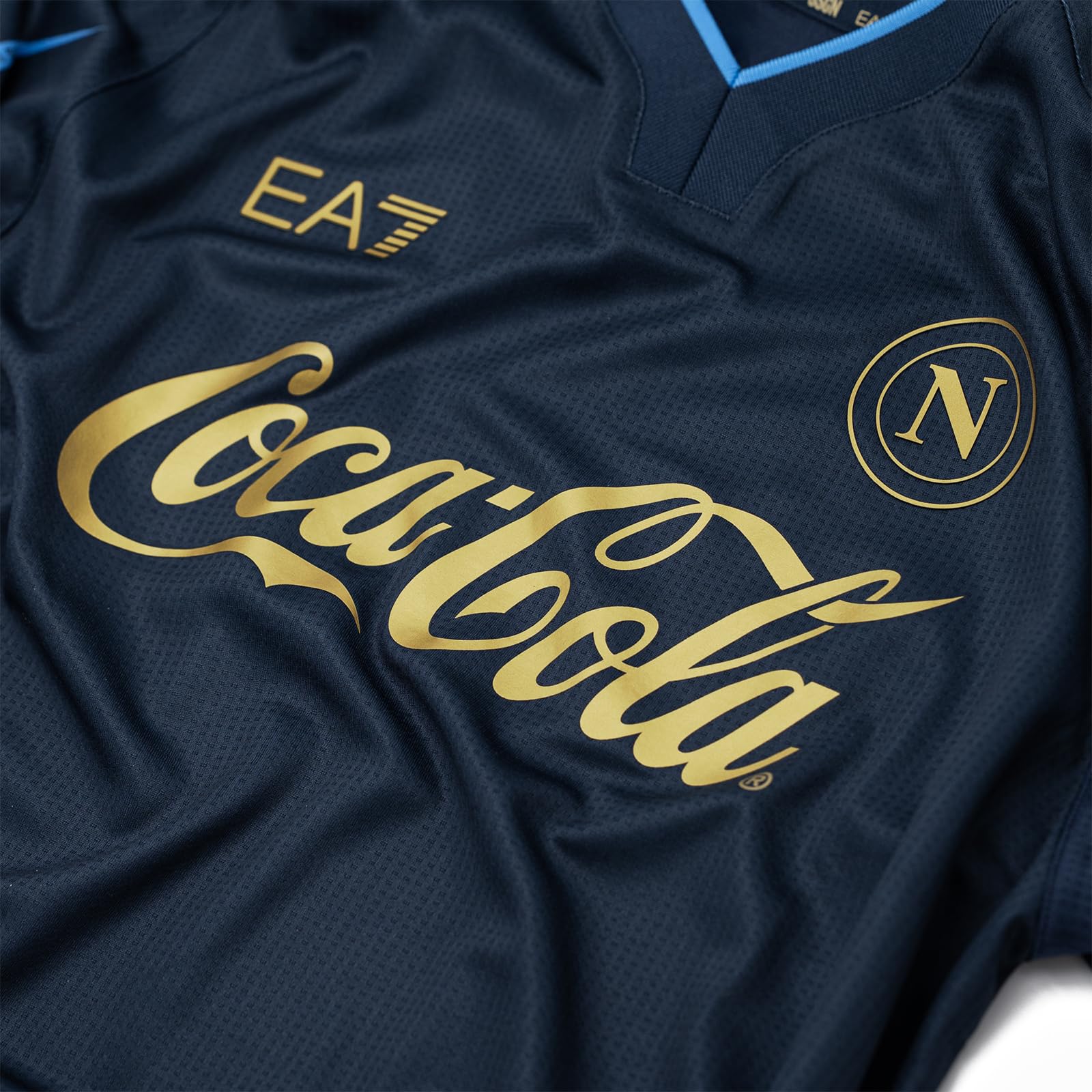 SSC Napoli SSC Napoli Maglia Pre-Match Blu 2025/2026 Ea7 Maglia Unisex - Adulto (Pacco da 1)