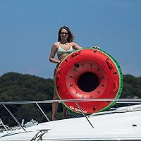 Vista 5 de Solstice Balsa flotante de tubo remolcable de sandía para 1 persona, multicolor, talla única