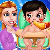 Frisches Konzept babysitting Spiel.