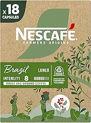 Café em Cápsula Nescafé Farmers Origins Brazil - compatível máquina Nespresso, 18 cápsulas 44g