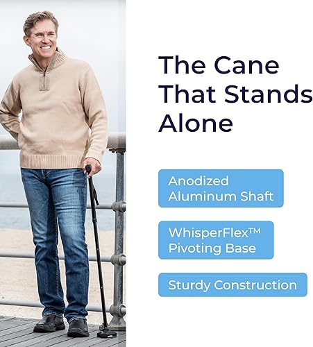 Miniatura 5 de HurryCane Freedom Edition Bastón de Caminar Plegable con Mango en T