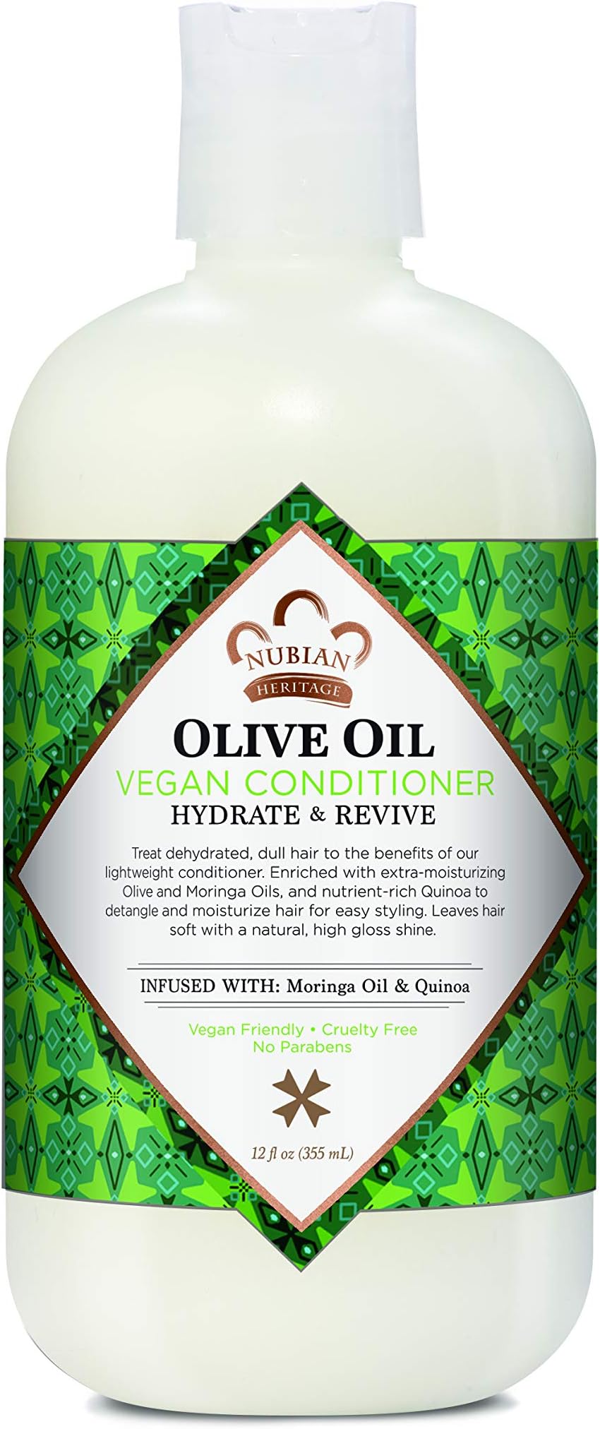 Nubian Heritage Conditioner for Dry Hair Olive Oil that Nourishes For Healthy and Hydrated Hair 12 oz
