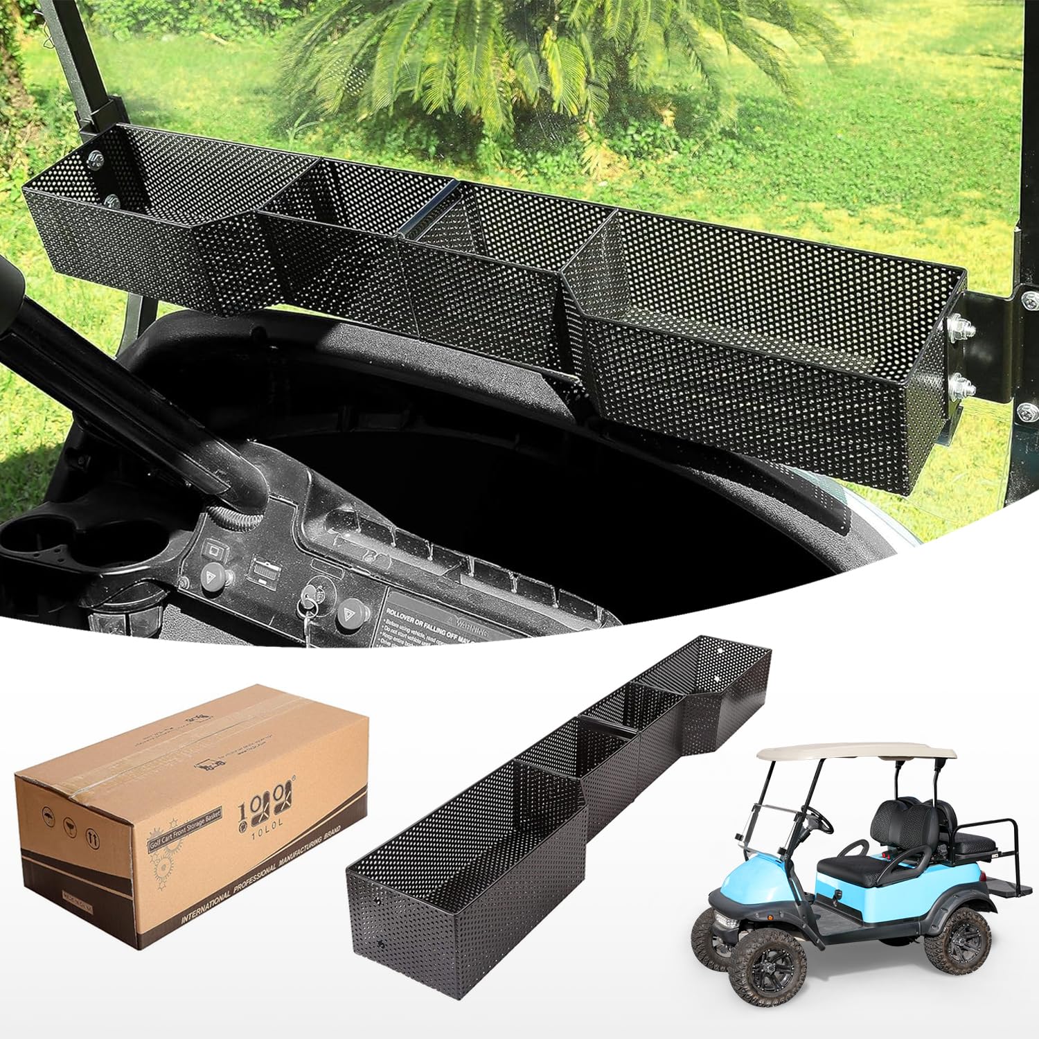 Panier de rangement intérieur pour Club Car Precedent et DS grand compartiment de bord