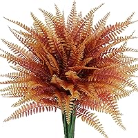 Vista 1 de Dolicer 6 plantas artificiales de helecho Boston, helechos artificiales para helechos artificiales para exteriores, helechos artificiales