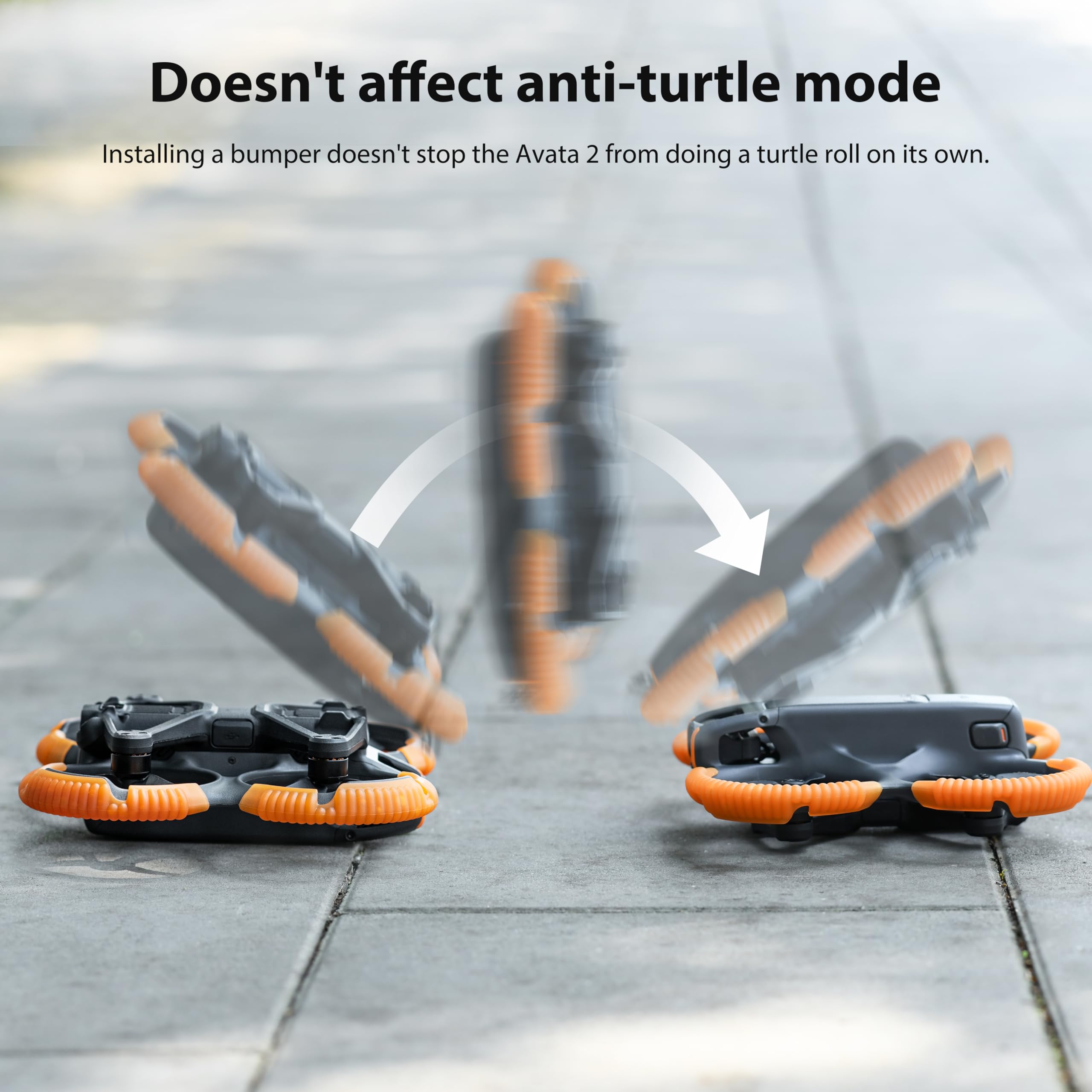 STARTRC Pierścień ochronny zderzaka dla DJI Avata 2 Propeller Guard, TPU Impact Protectors Akcesoria dla DJI Avata 2 (pomarańczowy)