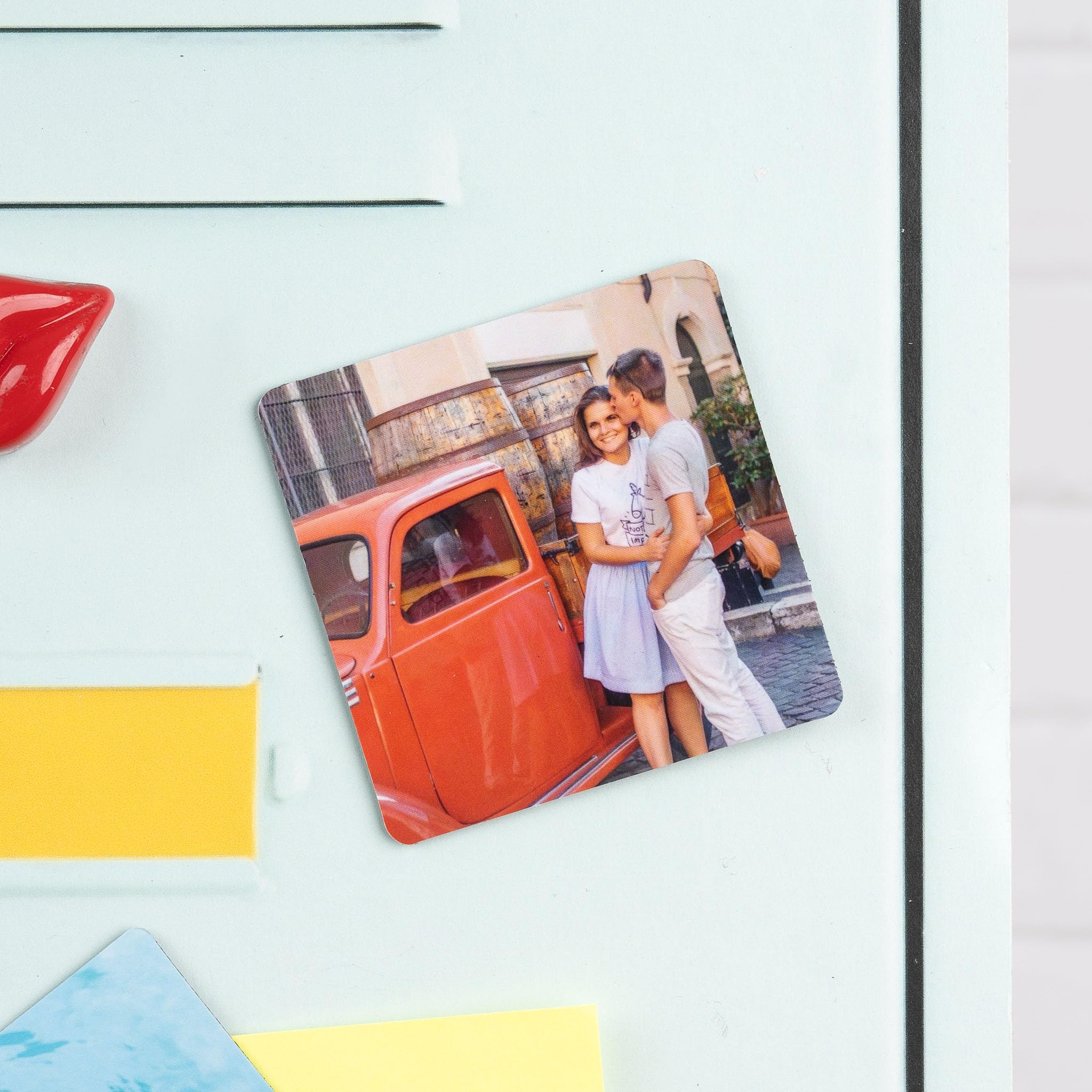 Wanapix | Imán Personalizado Flexible Cuadrado 10 cm | Imanes Flexibles Personalizados con Foto | Imanes para Nevera y Frigorífico | Diseña con Imagen Logo o Textos | Alta Durabilidad