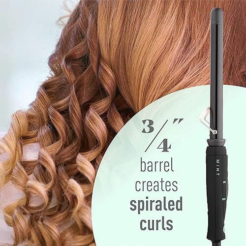 Miniatura 7 de MINT Value Bundle - Crema suavizante hidratante ligera de lujo y varita rizadora de serie profesional, plancha de 34 pulgadas por MINT  Barril de