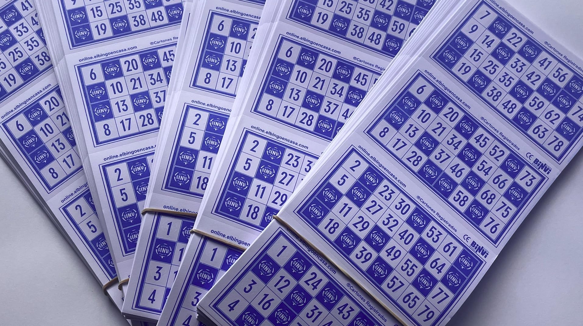 1600 Bingo BINVI Cards