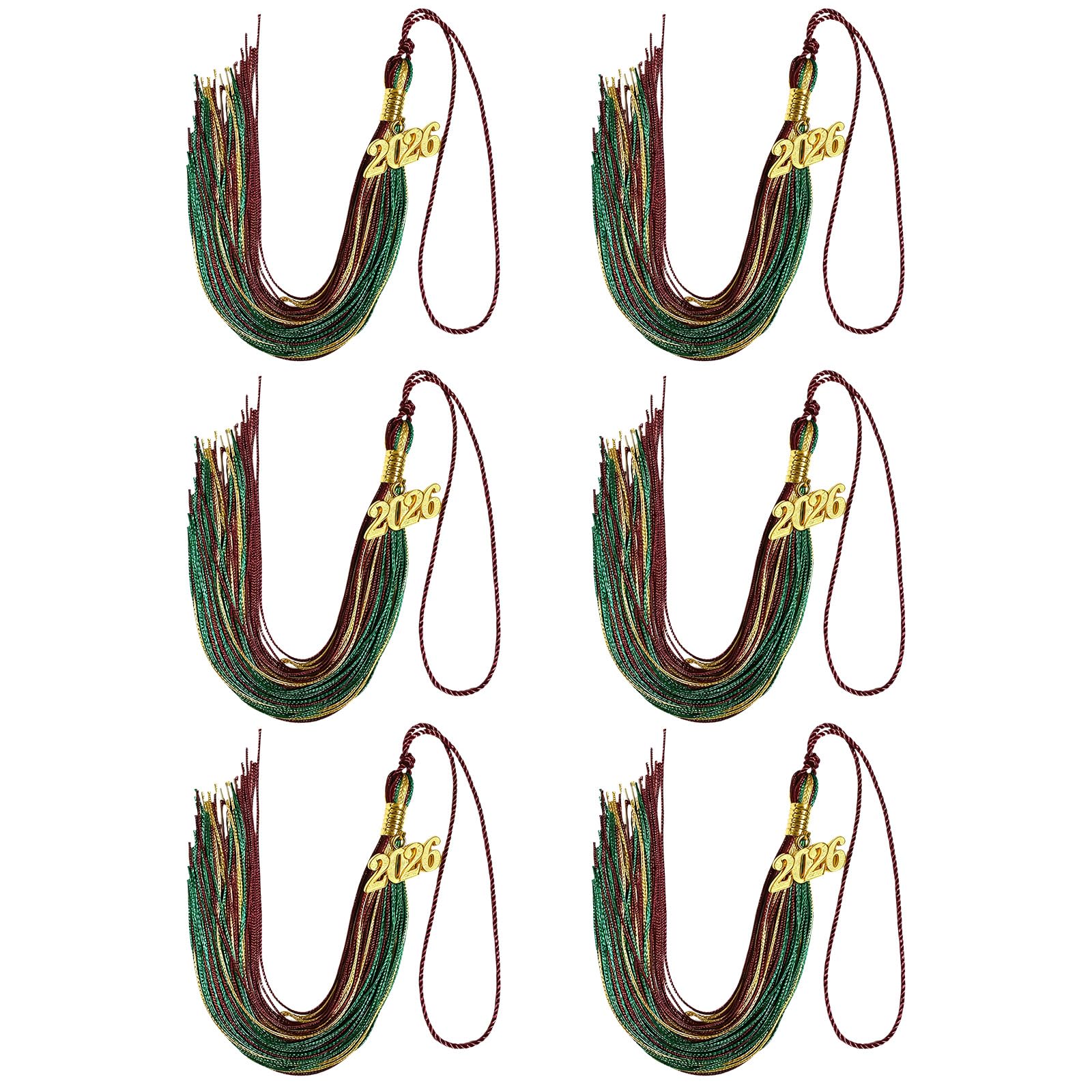 Graduation Tassels 2026 Year Identifier Easy Installation for Cap and Craft Projects Soft Polyester Tassels