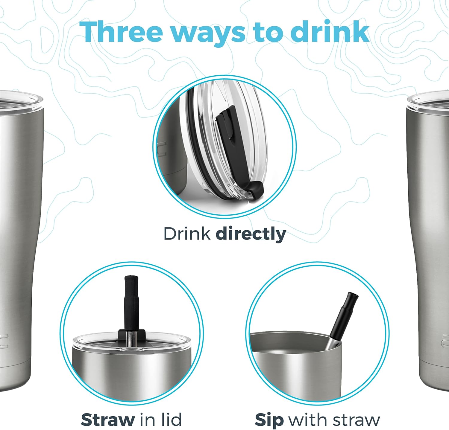 Arctic Tumblers | 20 oz Matte Red Insulated Tumbler with Straw & Cleaner - Retains Temperature up to 24hrs - Non-Spill Splash Proof Lid, Double Wall Vacuum Technology, BPA Free & Built to Last - Image 4