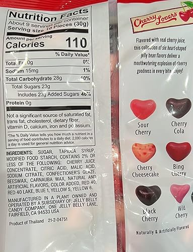 Miniatura 2 de Gimbal's - Gimbal's - Gomitas en forma de corazón de San Valentín, bolsa de 9 onzas, paquete de 2 (amantes de las cerezas)