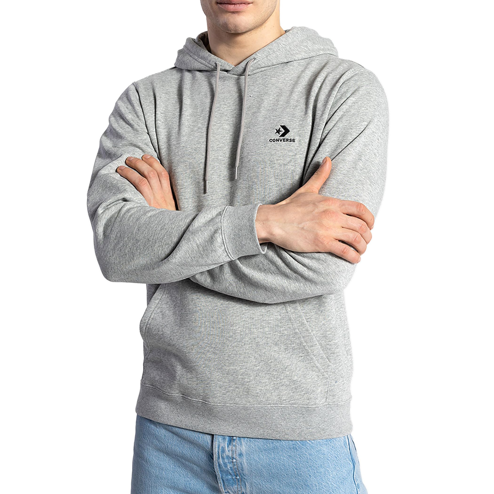 Converse Go-To Embroidered Star Chevron Hoodie Grey, gray, L