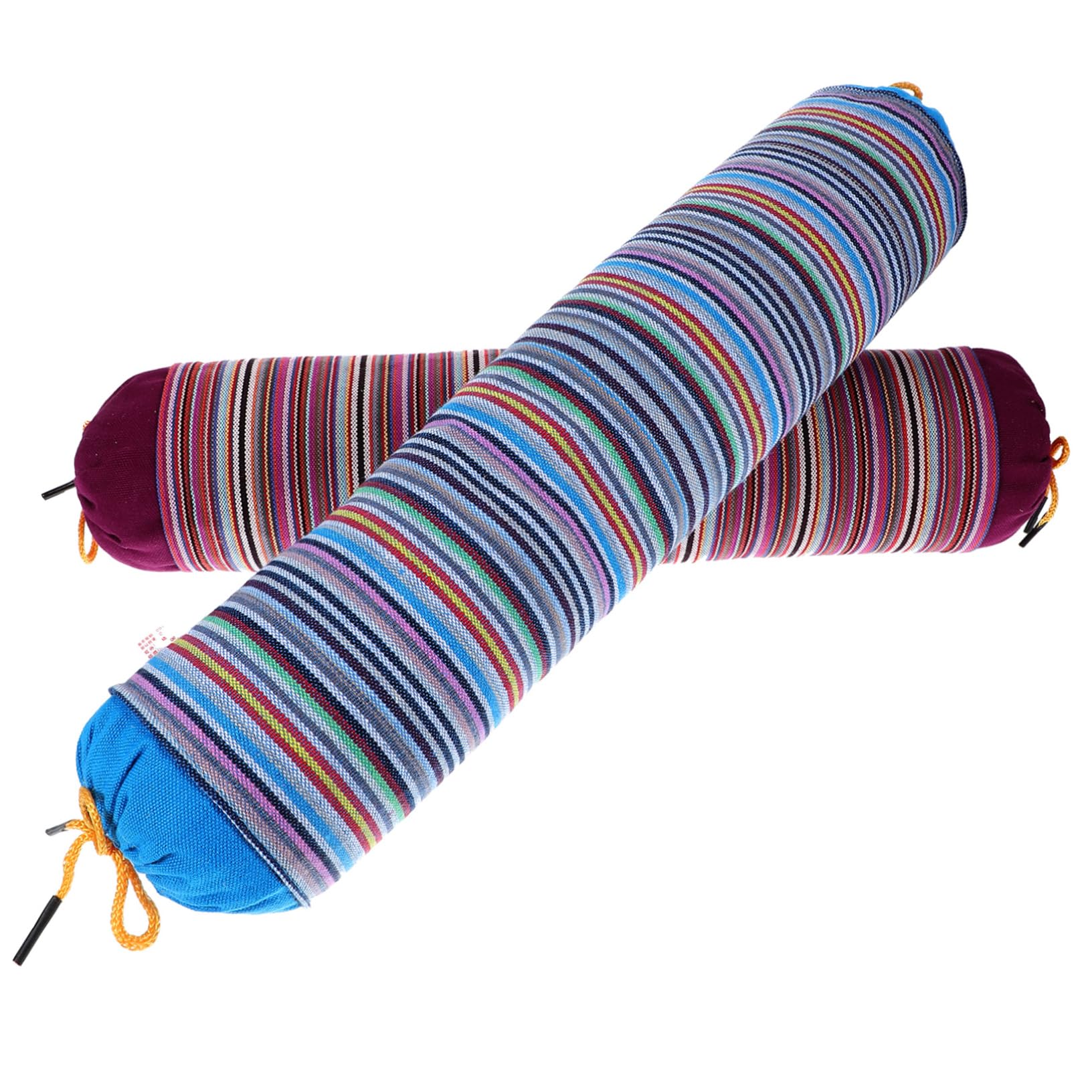 Ciieeo Almohadas Cervicales Cilíndricas y Redondas 2 Piezas Algodón Transpirable Alivio Cervical y Lumbar Sueño Reparador Uso Doméstico y Viaje Color Aleatorio