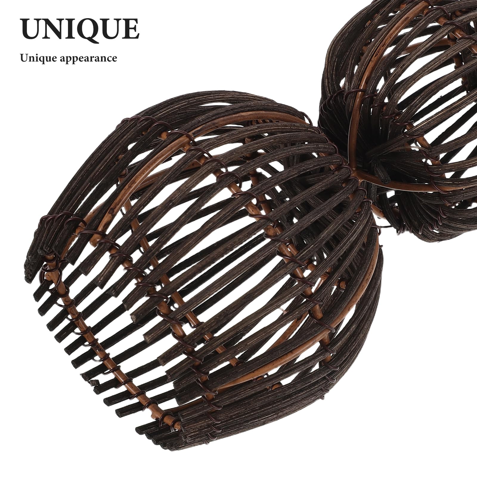 VALICLUD Decorazione Pasquale Accessorio Decorativo Versatile Coniglietto Intrecciato in Rattan per Celebrazioni Primaverili e Arredamento Casa
