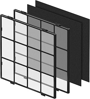 AP-1512HH Washable Replacement Filters Set Compatible with Coway Airmega AP-1512HH, AP-1512HH-FP, AP-1518R, AP-1519P Air Cleaner Purifiers, Item NO #3304899,2 Washable Pre-filter and 2 Carbon Filters